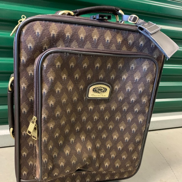 Oscar De La Renta Carry-On Suitcase - Brown - Picture 4 of 7